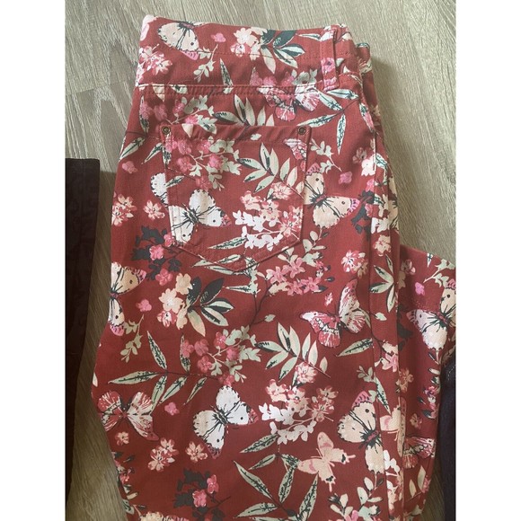 Ladies clothing lot jeans sz 12 pants 3 pr skinny legging Large Lee Faded Glory - Picture 3 of 8